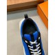 Hermes Heros Sneakers in Blue Technical Knit