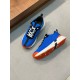 Hermes Heros Sneakers in Blue Technical Knit