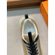 Hermes Heros Sneakers in Khaki Technical Knit