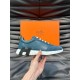 Hermes Men's Bouncing Sneakers in Blue Leather