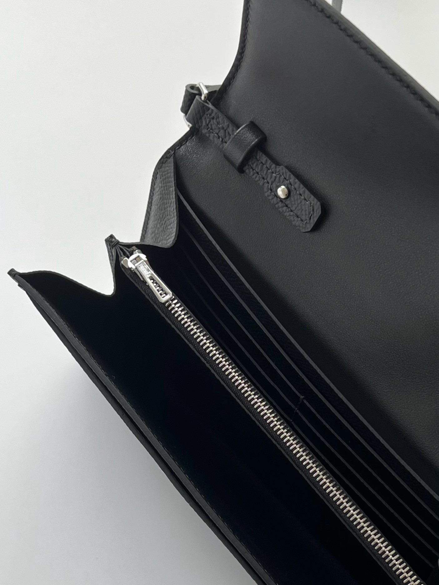 Hermes Constance To Go Wallet in Black Epsom Calfskin