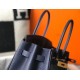 Hermes Navy Blue Clemence Birkin 35cm Bag