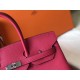 Hermes Rose Red Clemence Birkin 35cm Bag