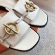 Hermes Women's Isle Sandals in White Leather