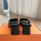 Hermes Women's Ilot 50 Sandals in Black Leather