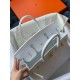 Hermes Birkin 30 Handmade Bag In White Crocodile Niloticus Matte Skin