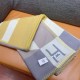 Hermes Avalon H Club Blanket in Taupe Cashmere