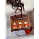 Hermes Brown Sac Faubourg Birkin 20 Sellier Limited Edition Bag