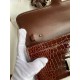 Hermes Constance To Go Wallet in Dark Brown Shiny Alligator Leather