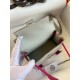 Hermes Kelly Doll Bag in Pearl Grey Matte Alligator Leather