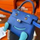 Hermes Kelly Doll Quelle Idole Bag in Blue Swift Calfskin