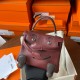 Hermes Kelly Doll Quelle Idole Bag in Bordeaux Swift Calfskin