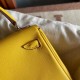 Hermes Kelly Doll Quelle Idole Bag in Jaune Ambre Swift Calfskin