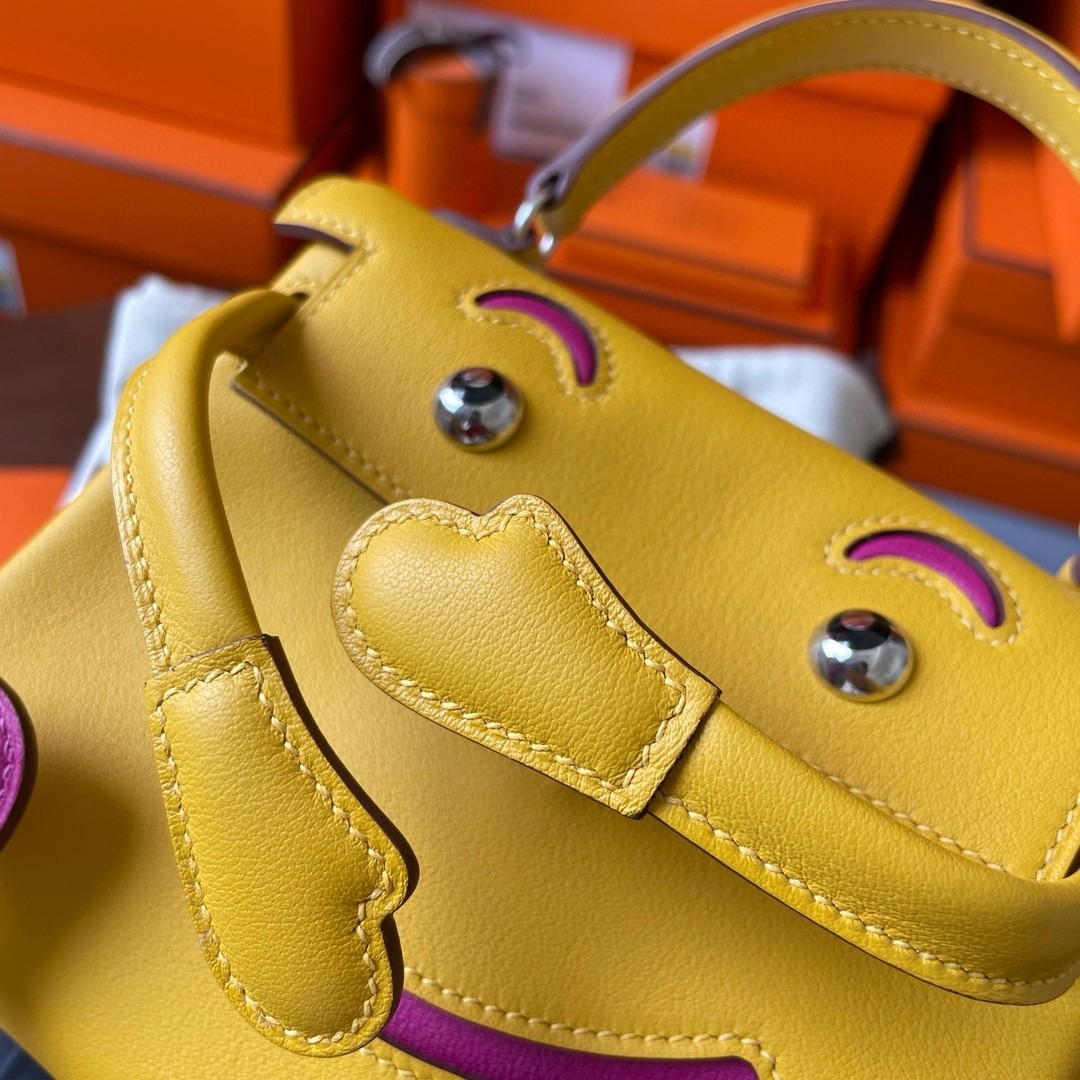 Hermes Kelly Doll Quelle Idole Bag in Jaune Ambre Swift Calfskin