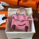 Hermes Kelly Doll Quelle Idole Bag in Pink Swift Calfskin