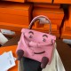 Hermes Kelly Doll Quelle Idole Bag in Pink Swift Calfskin