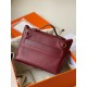 Hermes 24/24 Mini 21 Handmade Bag in Rouge H Evercolor Leather