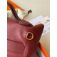 Hermes 24/24 Mini 21 Handmade Bag in Rouge H Evercolor Leather