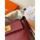 Hermes 24/24 Mini 21 Handmade Bag in Rouge H Evercolor Leather