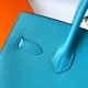 Hermes Birkin 25 Sellier Handmade Bag In Celeste Epsom Calfskin