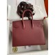 Hermes Birkin 25 Sellier Handmade Bag in Rouge H Epsom Calfskin