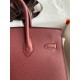 Hermes Birkin 25 Sellier Handmade Bag in Rouge H Epsom Calfskin