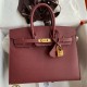 Hermes Birkin 25 Sellier Handmade Bag in Rouge H Epsom Calfskin