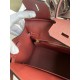 Hermes Birkin 25 Sellier Handmade Bag in Rouge H Epsom Calfskin