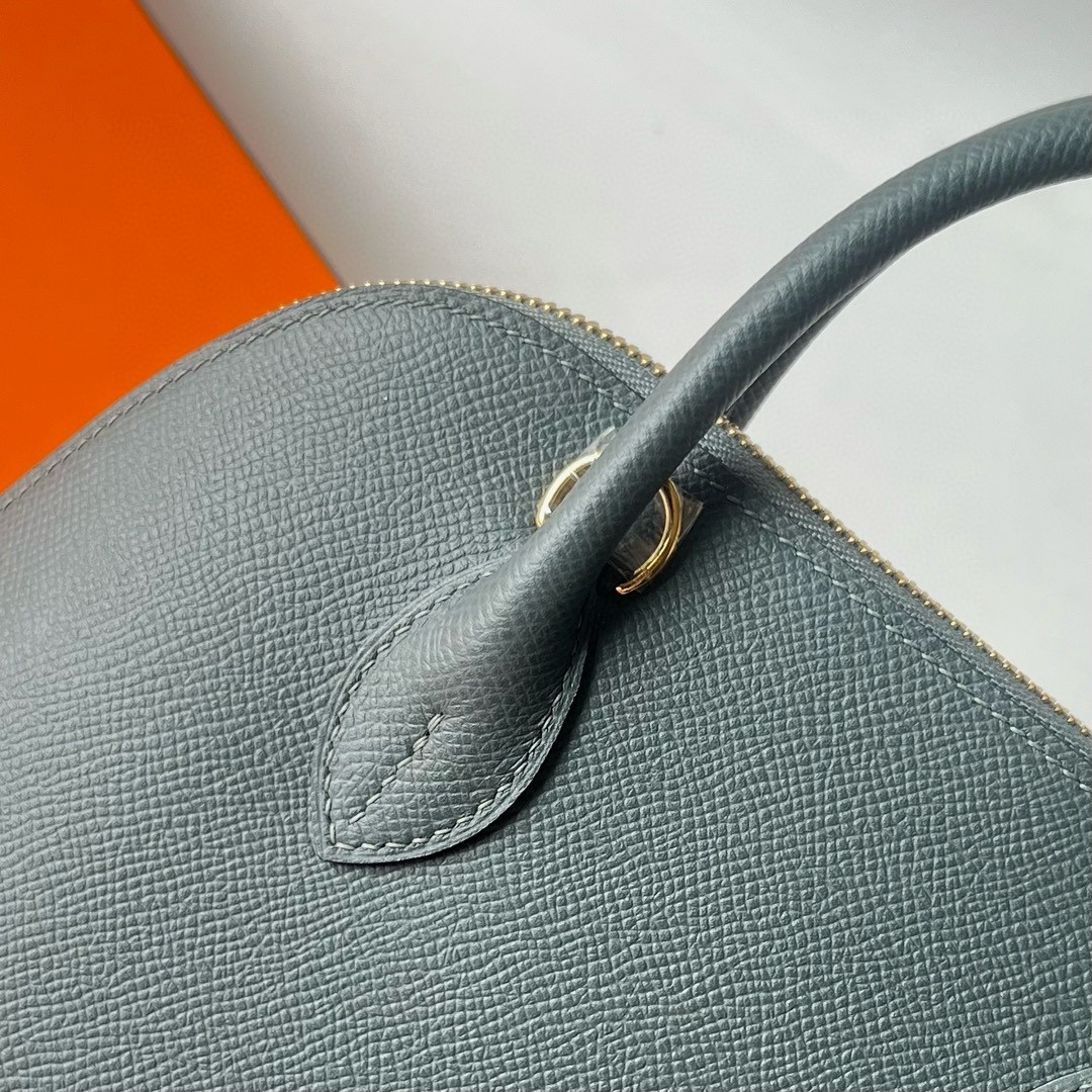 Hermes Bolide 1923 25 Handmade Bag in Vert Amande Epsom Calfskin