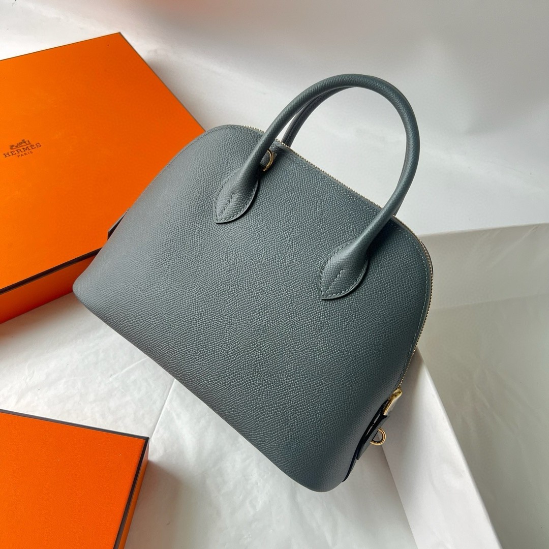 Hermes Bolide 1923 25 Handmade Bag in Vert Amande Epsom Calfskin