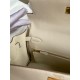 Hermes Kelly Retourne 28 Handmade Bag in Craie Evercolor Calfskin