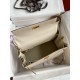 Hermes Kelly Retourne 28 Handmade Bag in Craie Evercolor Calfskin