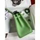 Hermes Kelly Retourne 28 Handmade Bag in Vert Criquet Evercolor Calfskin