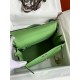 Hermes Kelly Retourne 28 Handmade Bag in Vert Criquet Evercolor Calfskin