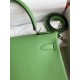 Hermes Kelly Retourne 28 Handmade Bag in Vert Criquet Evercolor Calfskin