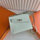 Hermes Kelly En Desordre 20 Handmade Bag in Vert Fizz Epsom Calfskin