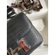 Hermes Constance 18 Handmade Bag in Black Matte Alligator Leather