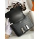 Hermes Constance 18 Handmade Bag in Black Matte Alligator Leather