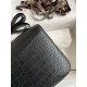 Hermes Constance 18 Handmade Bag in Black Matte Alligator Leather