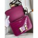 Hermes Constance 18 Handmade Bag in Rose Scheherazade Shiny Alligator Leather