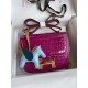 Hermes Constance 18 Handmade Bag in Rose Scheherazade Shiny Alligator Leather