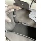 Hermes Birkin 25 Retourne Handmade Bag in Gris Agate Ostrich Leather