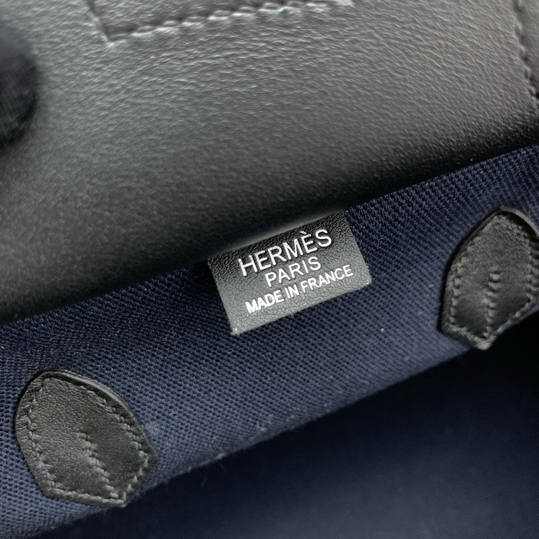 Hermes Cargo Birkin 35cm Limited-edition Bag in Navy Blue Canvas