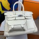 Hermes Cargo Birkin 35cm Limited-edition Bag in White Canvas