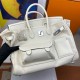 Hermes Cargo Birkin 35cm Limited-edition Bag in White Canvas