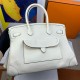 Hermes Cargo Birkin 35cm Limited-edition Bag in White Canvas