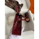 Hermes Kelly Mini II Sellier Handmade Bag in Bordeaux Shiny Alligator Leather