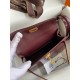 Hermes Kelly Mini II Sellier Handmade Bag in Bordeaux Shiny Alligator Leather