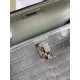 Hermes Kelly Mini II Sellier Handmade Bag in Gris Ciment Shiny Alligator Leather