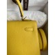 Hermes Kelly Sellier 25 Handmade Bag in Jaune de Naples Epsom Calfskin